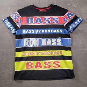 Bass By Ron Bass Artist Vintage All‎ Over Print T Shirt Mens X Large XL